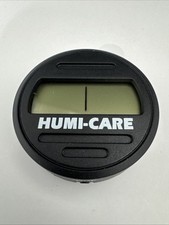 Humi-Care Round Digital Hygrometer for Cigar Humidors - Black - New