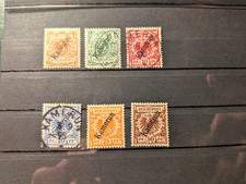 1-6  die 1+5+6 ungebraucht mit Falz ,2+3+4 gest. die 1 oben d&uuml;nn (int.Nr:P6815)