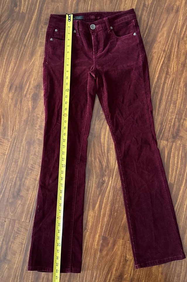 Kut from the Cloth Burgundy Corduroy Karen Bootcut Pants Women’s Sz 0  - Image 3 of 4