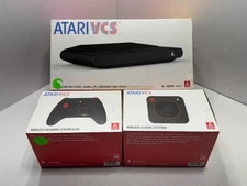 ATARI VCS 800 ONYX CONSOLE VIDEO GAME SYSTEM BUNDLE W/ CONTROLLER & JOYSTICK