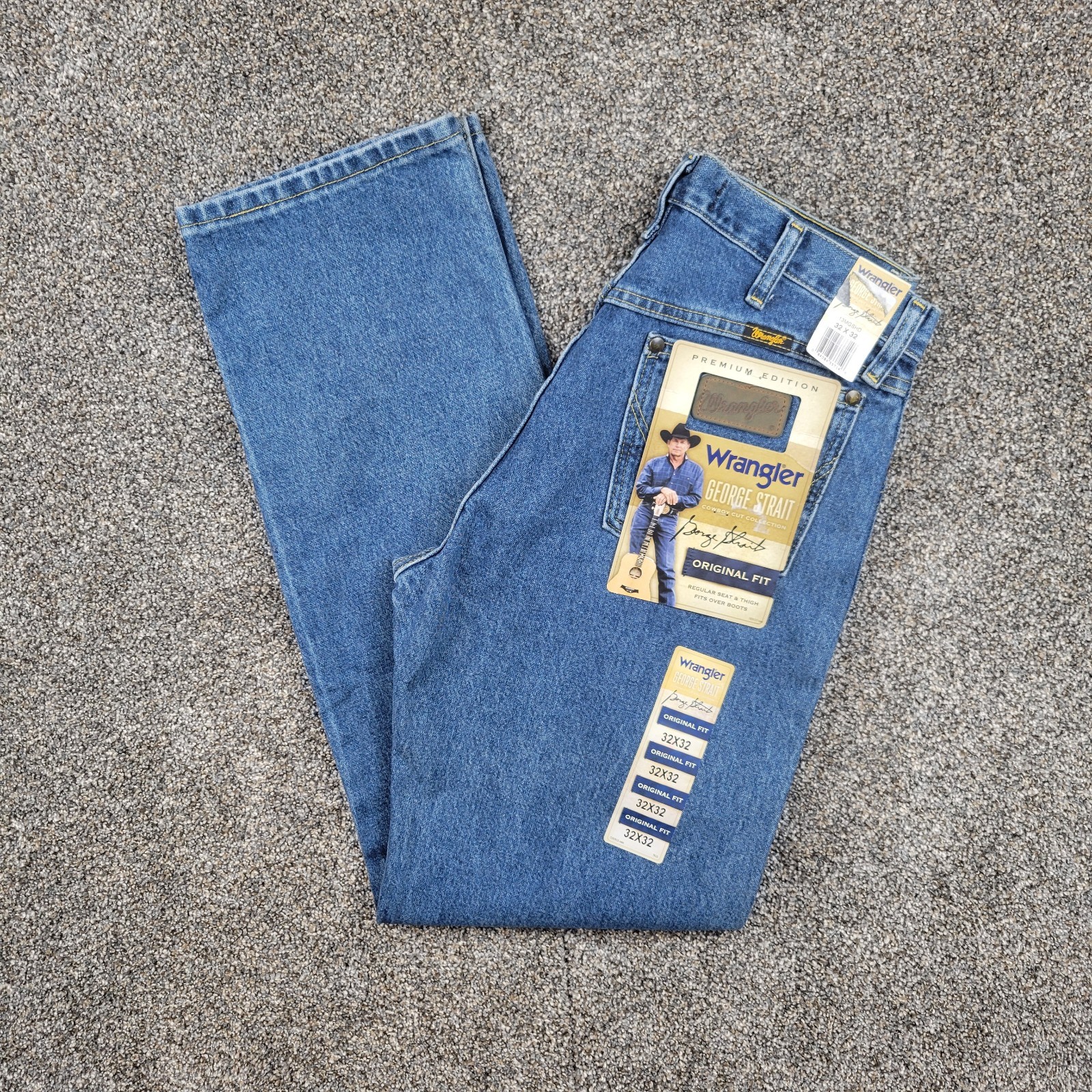 Mens 32x32 Blue Cowboy Cut Original Fit Premium Nwt
