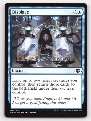 Displace 55 Common Eldritch Moon Magic: The Gathering Near Mint