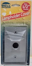 Bell Outdoor 5186-5 Gray 1-Outlet Weatherproof Rectangular Lampholder Cover