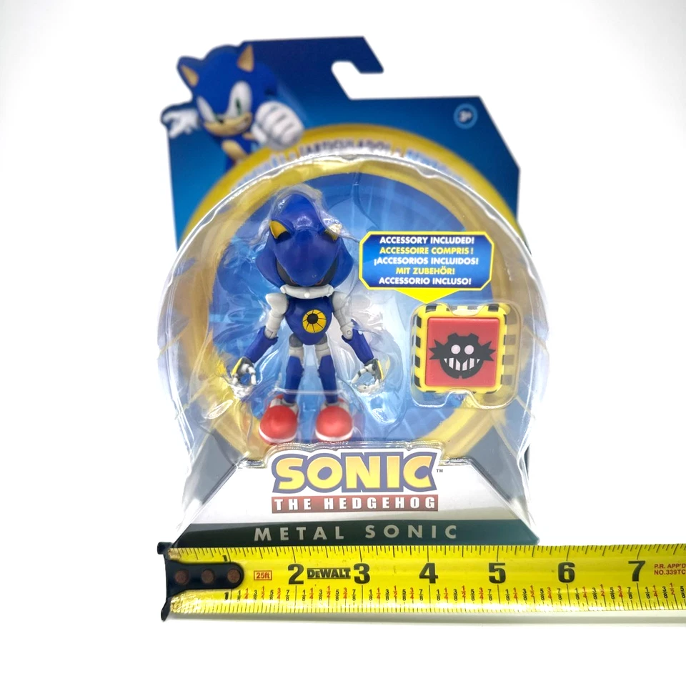Figura de acción Sonic the Hedgehog Metal Sonic con Trap Spring 4" Jakks Pacific Foto 2 de 4