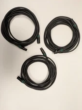 Lot Of 3 X PCs 5-pin 20 Feet NEUTRIK RHC DMX cables MADE IS USA 