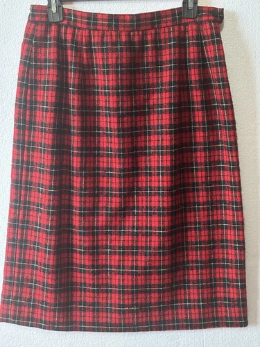 Vintage Pendleton 100% Wool Pencil Skirt