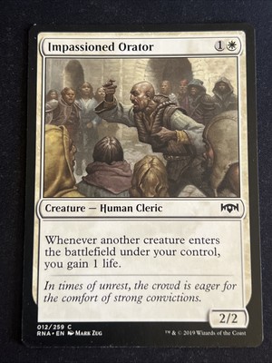 1x Impassioned Orator (012) Ravnica Allegiance LP MTG Magic the Gathering x1 MKE