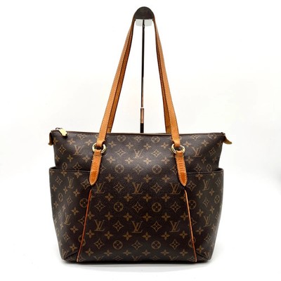 Auth Louis Vuitton Monogram Totally PM Tote Bag Shoulder Bag Brown M56688 2Y8736