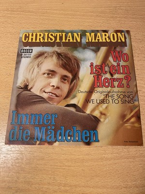7'' CHRISTIAN MARON * Wo ist ein Herz (MINT-)DESMOND DEKKER deutsche Coverversion