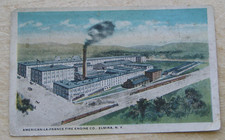 Elmira New York American La France Fire Engine Company Building Post Card 1918