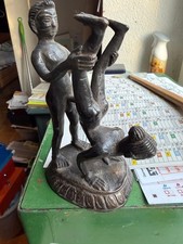 Bronzefigur Akt Paar Frau Mann Exotik 