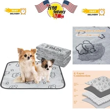 Multi-Purpose Reusable Puppy Training Pads, 18"x24" Non-Slip Design, 2 Pack