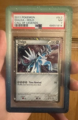 Pokemon 2011 Call Of Legends Dialga Holo SL2 PSA 7 NM Shiny