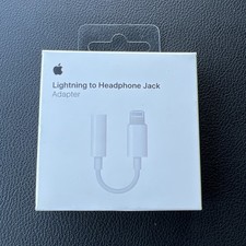 OEM Apple Lightning to Headphone 3.5mm Jack Adapter - White MMX62AM/A - A1749
