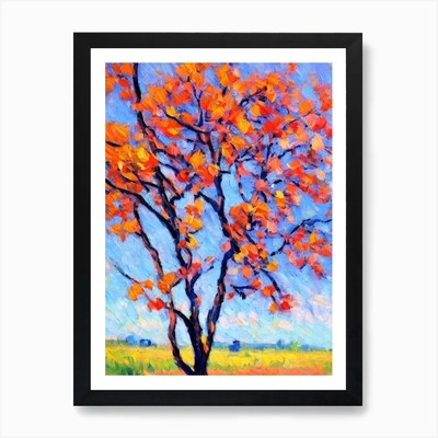 Cottonwood Baum Abstrakt Block Colo Gerahmtes Wandbild Poster Leinwanddruck Bild