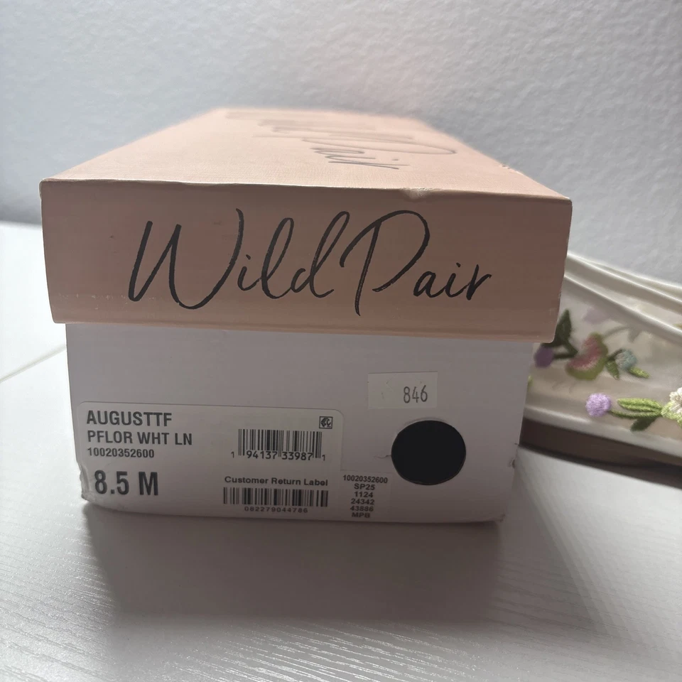 Nuevo Con Caja Mujer Talla 8.5 Wild Par Augustt Floral Malla Ballet Pisos Foto 4 de 4