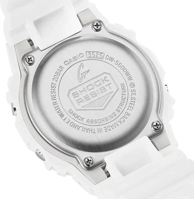Casio G-Shock DW-5600WW-7ER White Square Digital Uhr 20BAR Neu OVP - Bild 4 von 4