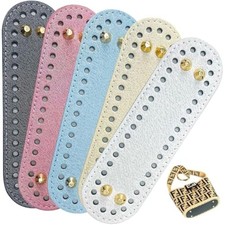 5 PCS Bag Bases for Crochet PU Leather Bag Bottom Oval Bag Bottom Shap