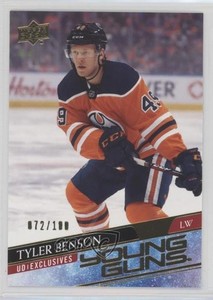 2020-21 Upper Deck Young Guns UD Exclusives /100 Tyler Benson #218 Rookie RC