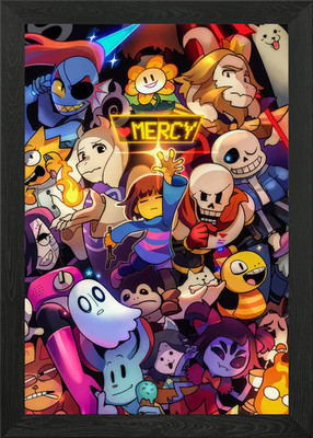 Undertale gerahmtes Wandbild Poster Leinwanddruck Bild