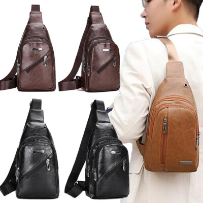 Men Chest Sling Bag Shoulder Cross Body Pack Handbag Sports Travel Backpack Gift