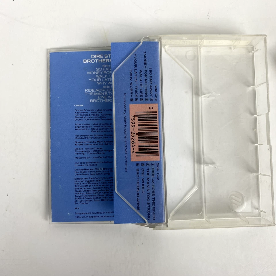 Dire Straits Brothers In Arms Cassette Tape 1985 WB 9 25264-4 4-25264 Tested - Image 3 of 4