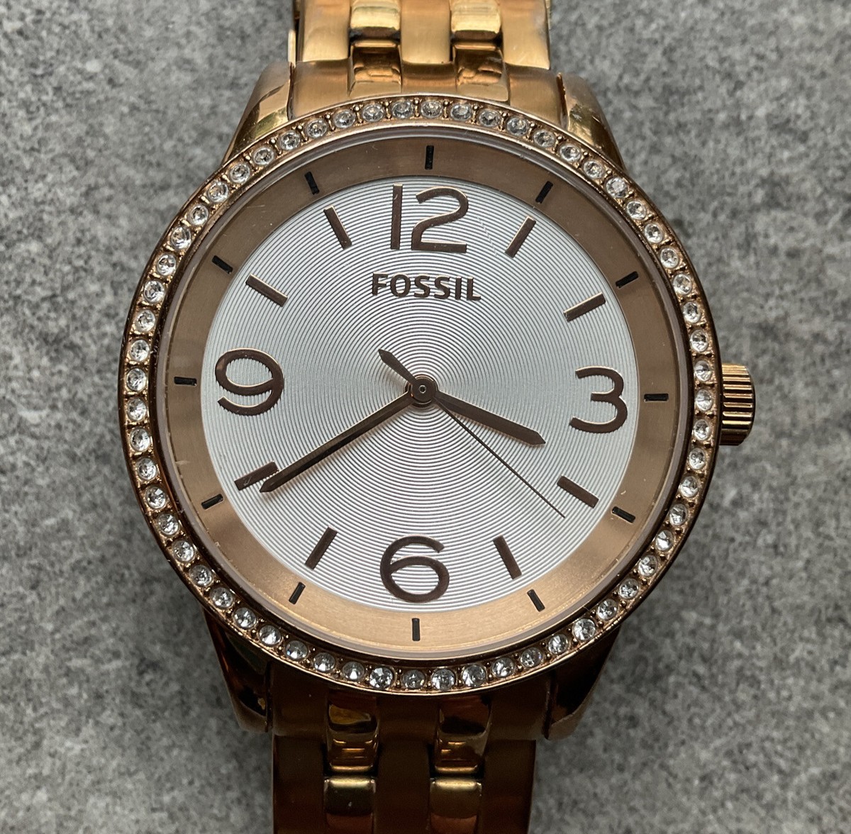 Fossil Womens Watch BQ1759 38mm Rose Gold Tone Case/Band  display picture 1