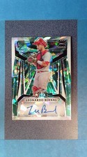 CT12) 2023 Leaf Metal LEONARDO BERNAL RC Auto 3/5 Teal Crystal 