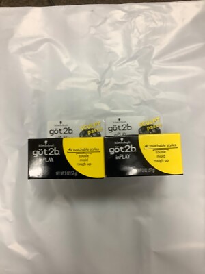 Got2B In Play Sculpt Paste Touchable Styles 2oz-Tousle-Mold-Rough Up-''Pack of 2''