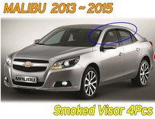 Smoked Black Window Visor Sun Rain Vent Door K122 For Chevrolet Malibu 201315