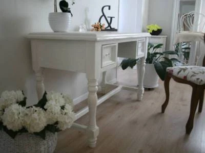 French Provincial Solid Timber Desk Two Drawers Turned Legs Desks French Provincial Solid Timber Desk Two Drawers Turned Legs