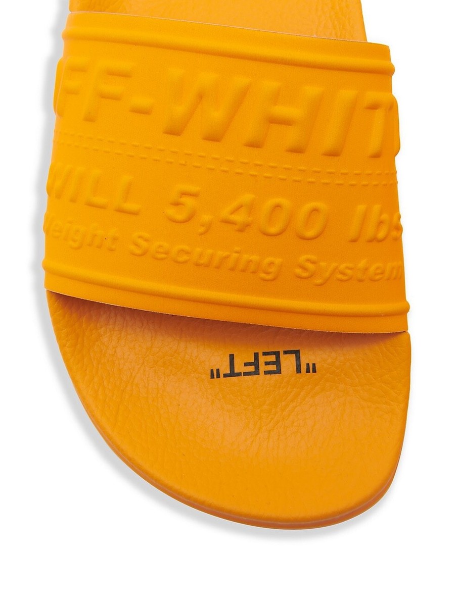 Off-White Logo Pool Slider Sandals orange size 41 Off-White Logo Pool Slider Sandals Orange Size 37 | eBay main image 2