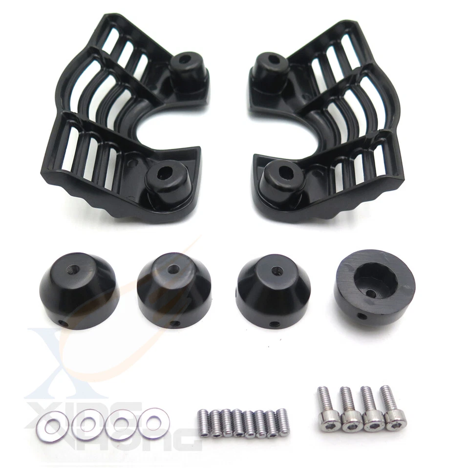 SPARK PLUG COVER KIT BLACK FINNED SLOTTED HEAD BOLT FOR HARLEY TOURING 99 - 14 - Image 3 of 4