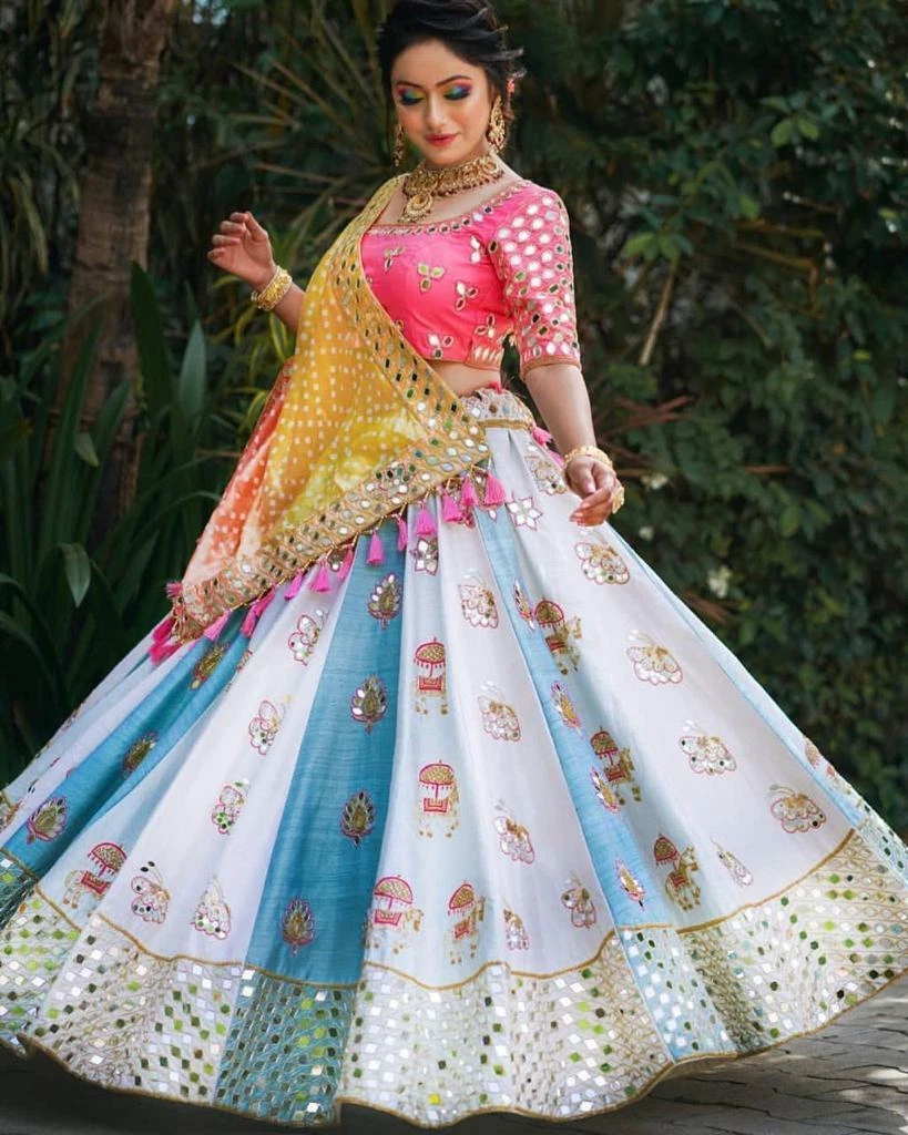 Wedding Lehenga Choli for Women Designer Multi Colored Bollywood