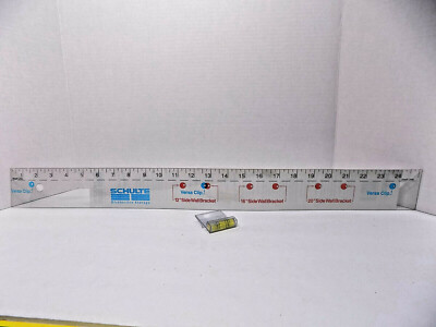 SCHULTE Shelf Installation Template Measuring Tool w/ Instructions NOS USA