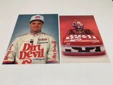 Vintage 1992 Kenny Wallace Nascar Postcard / Handout Lot of 2