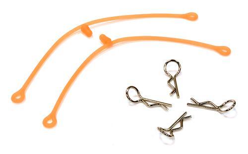 Secured Body Clip (4) with 85mm Connecting Link for 1/10 Scale - Picture 1 of 1