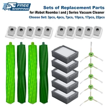 Replacement Sets for iRobot Roomba i5+ j7+ j9+ Roller Side Brush Filter Dust Bag