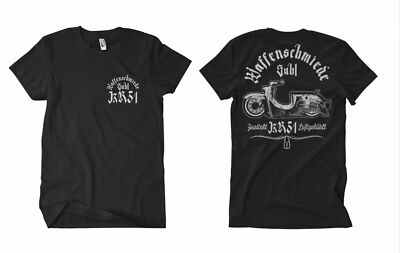 Waffenschmiede Suhl Schwalbe T-Shirt FB KR51 Roller Moped Lustig Simson Star