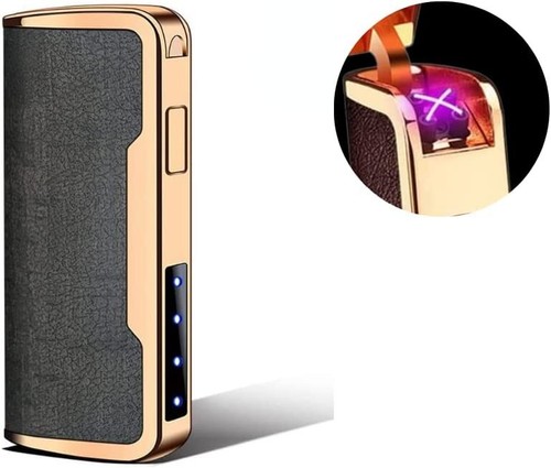 Dual Arc Plasma Electric Lighter USB Rechargeable (leather) - Picture 2 of 9