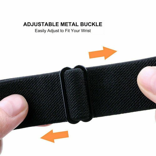 Elastic Nylon Wrist Band for Apple Watch Series 9/8/7/6/SE/5/4/3/2 Sports Strap - Picture 6 of 37