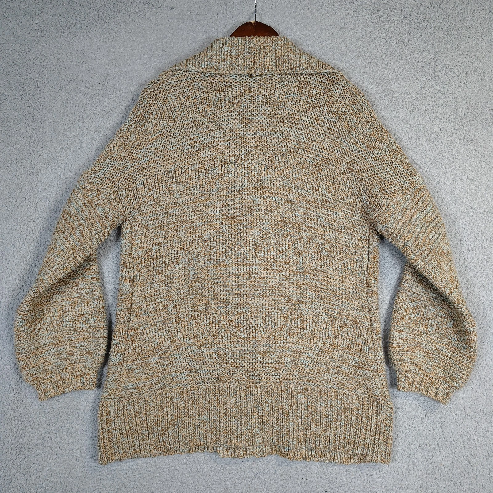 prana chunky knit wrap preppy sweater