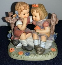 GOEBEL "Sharing Secrets" BH149 Figurine (Dated 2001) Made in Thailand