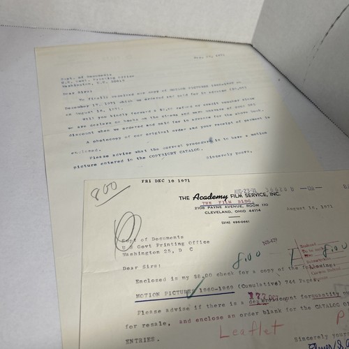 1960 & 1971 Catalog Of Copyright Entries - Cumulative Series -Motion Pictures - Picture 6 of 21