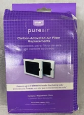 2-PACK Smart Choice PureAir Universal Carbon Air Filter REPLACEMENTS Fridge