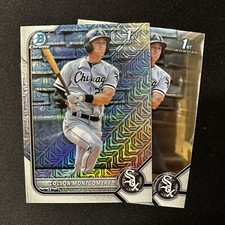 Colson Montgomery 2022 Bowman Chrome 1st #BCP-71 Mega Mojo Refractor + Base Lot