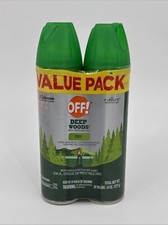 2 Pack OFF Deep Woods Insect Repellent Dry 4 o. each Total 8 Ounces