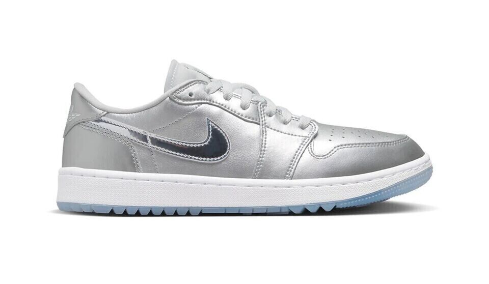 NEW Air Jordan 1 Low G NRG Men's Size 10 Metallic Silver NEW Air Jordan 1 Low G NRG Men's Size 10 Metallic Silver