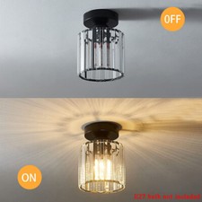 Modern LED Crystal Ceiling Light Chandelier Living Room Hallway Pendant Lamp UK