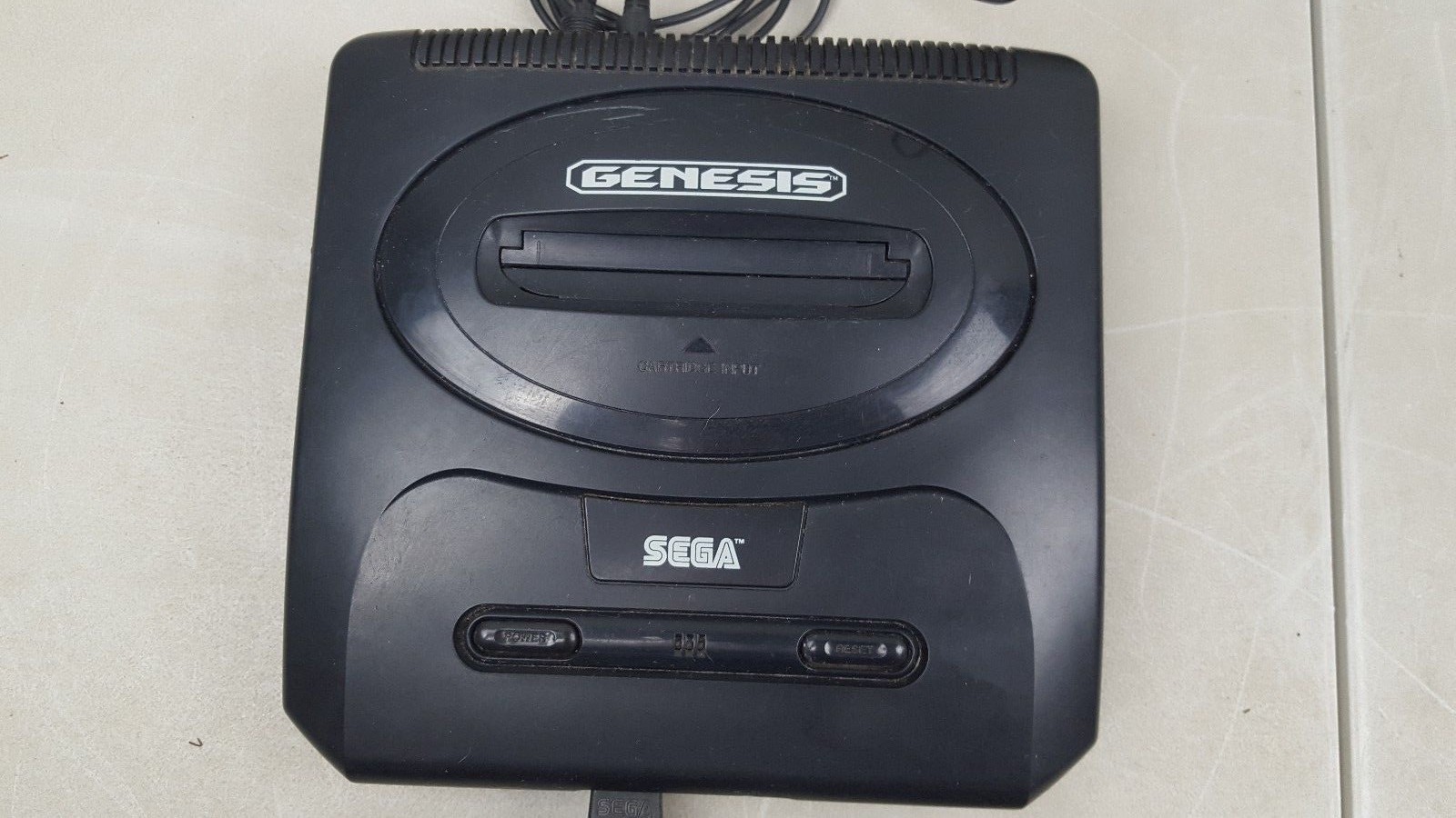 Sega genesis 2nd gen With Arcade Controller and hookups Tested And ...